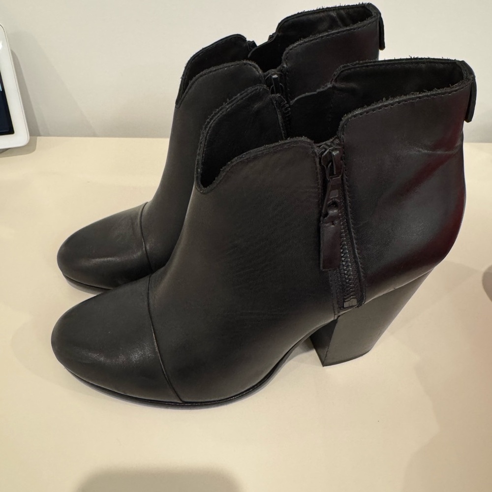 Rag & Bone Harlow Ankle Boots with Zipper